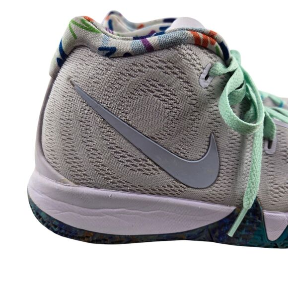 Nike Kyrie 4 GS 90's Basketball Sneakers Size 7 Y Youth White 2018 Muticolor - Picture 2 of 13